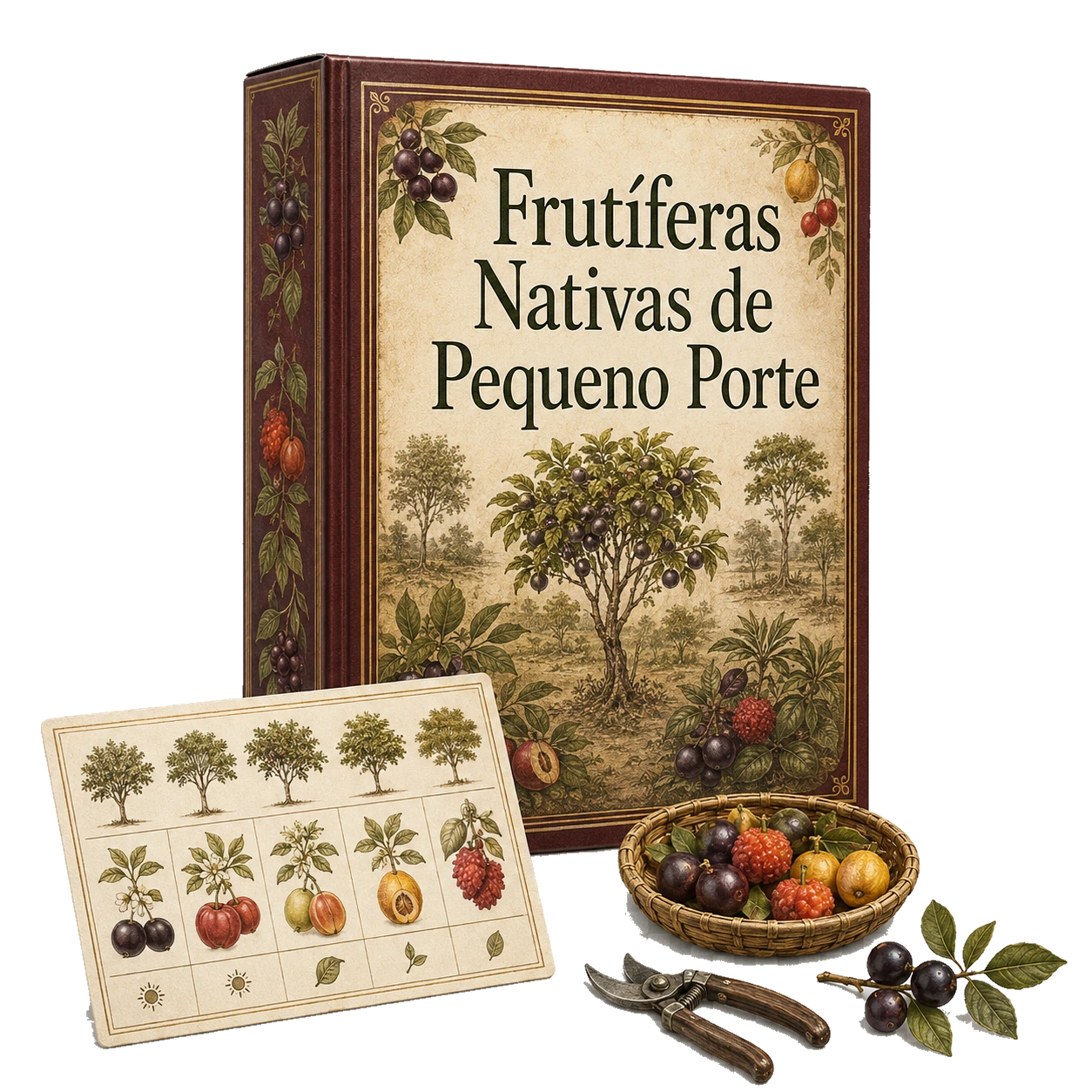 Mockup do bônus Frutíferas Nativas de Pequeno Porte
