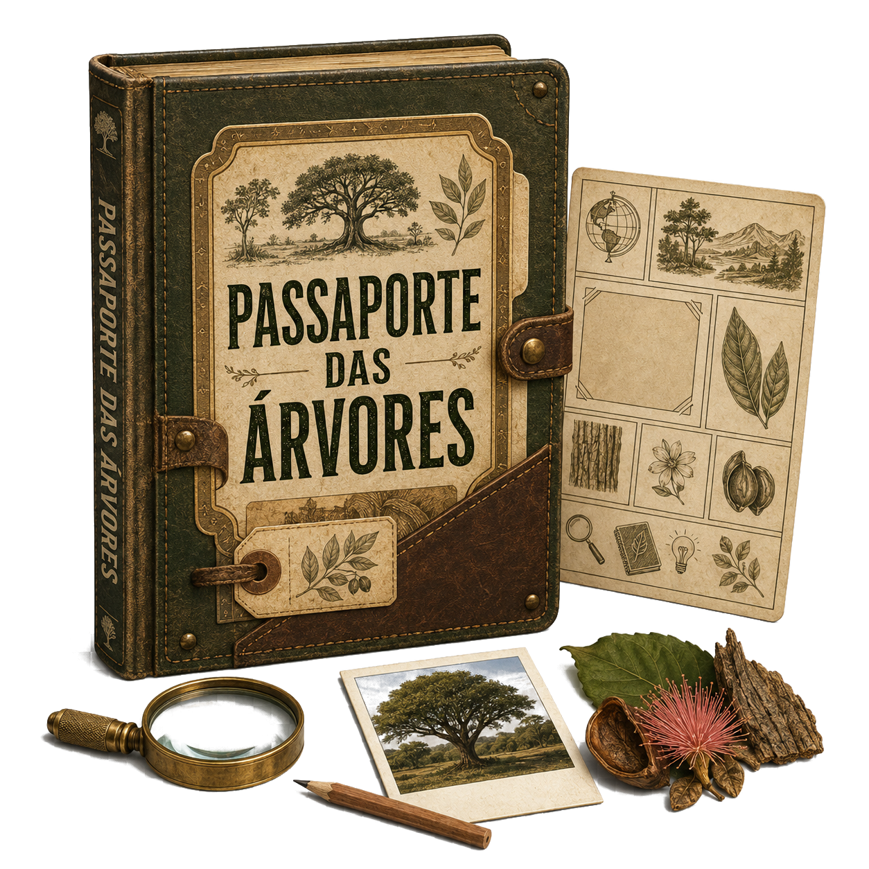 Mockup do bônus Passaporte das Árvores