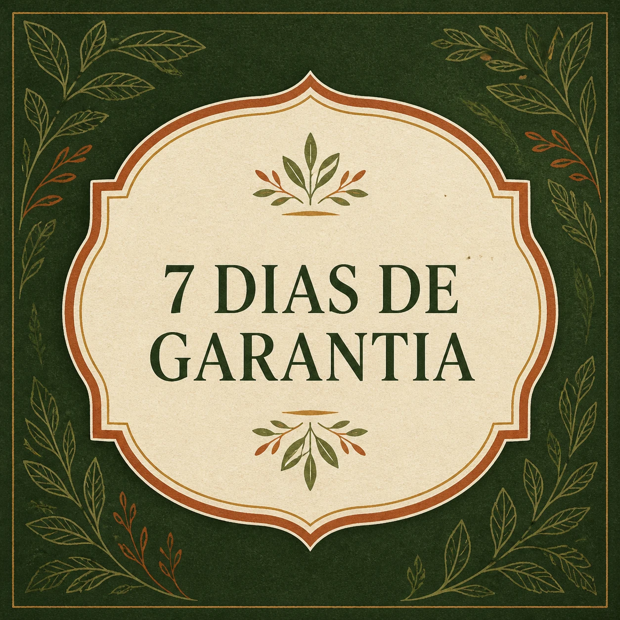 7 dias de garantia